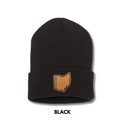 Customized Black Cuffed Beanie