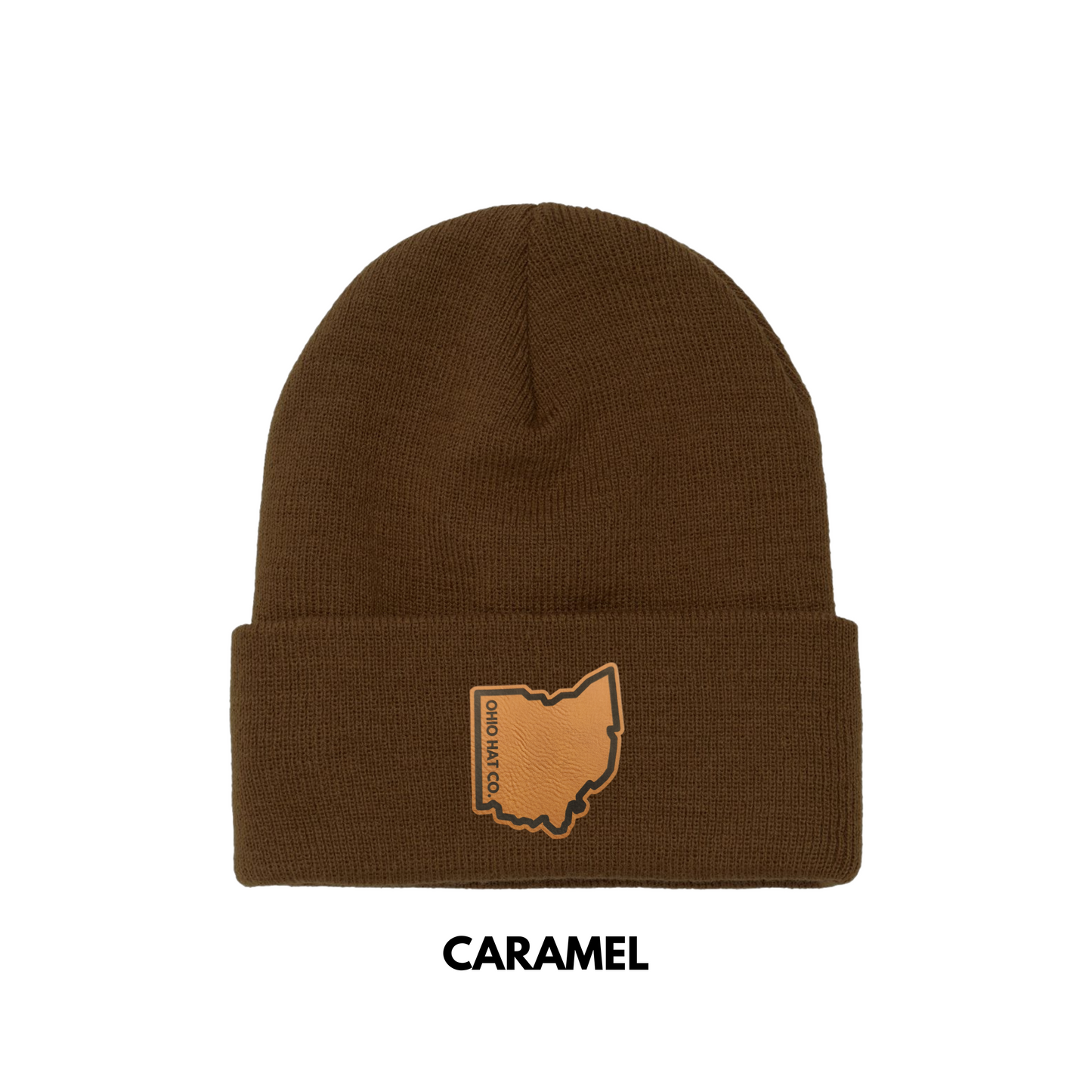 Customized Caramel Cuffed Beanie