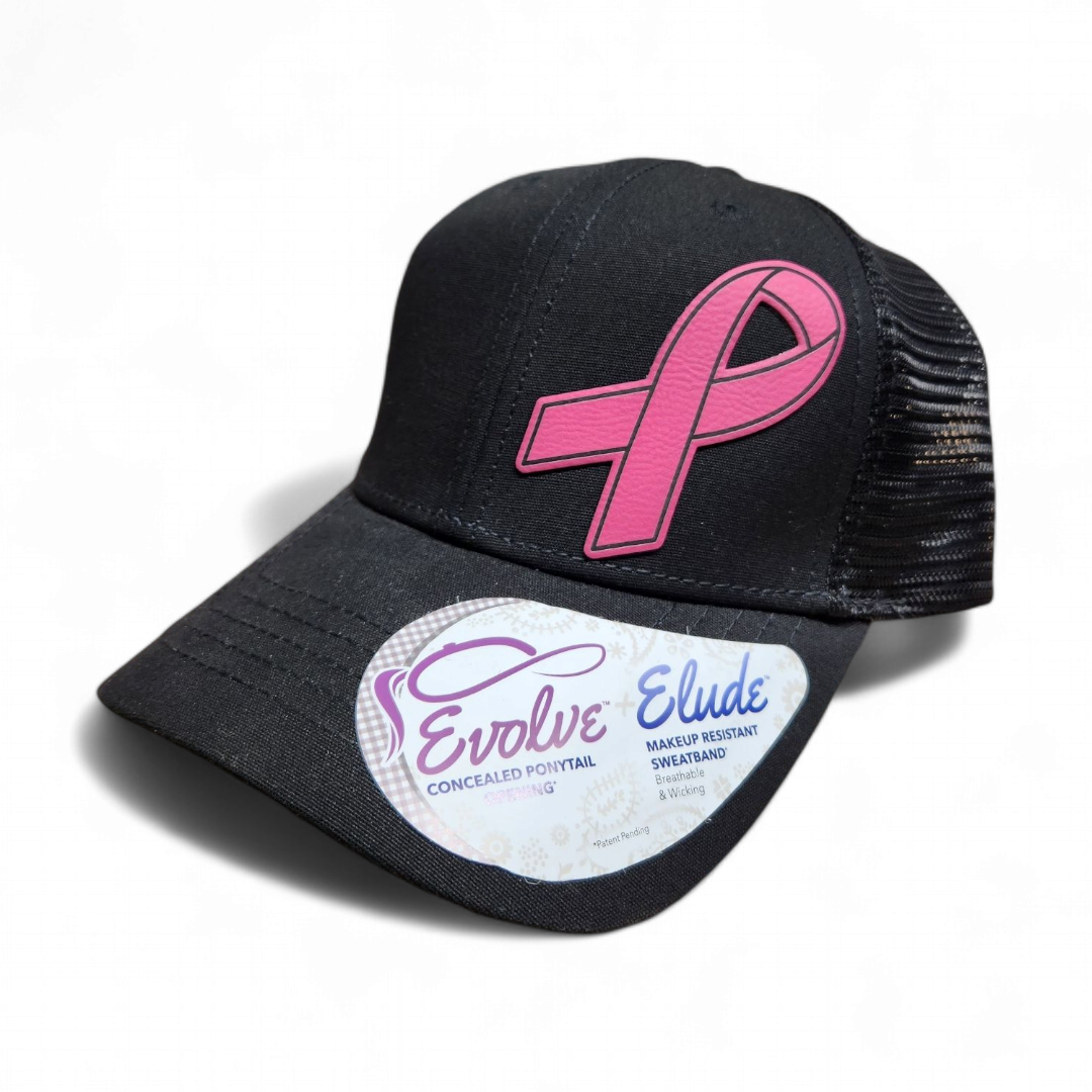 Pink Ribbon Structured Ladies Hat